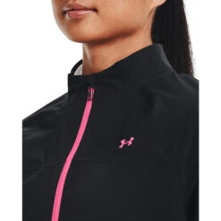 Under Armour Ladies Stormproof 2.0 Waterproof Golf Jacket 1371590 -Cheap Golf Gear 1371590 001 COLLAR