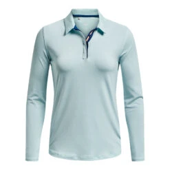 Under Armour Ladies Zinger Microstripe LS Golf Polo Shirt 1373637