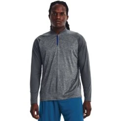 Under Armour Tech 2.0 Novelty 1/4 Zip Golf Pullover 1370854 -Cheap Golf Gear Armour Tech Novelty Zip Golf Pullover 4