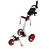 Axglo TriLite 3 Wheel Golf Trolley | White/Red