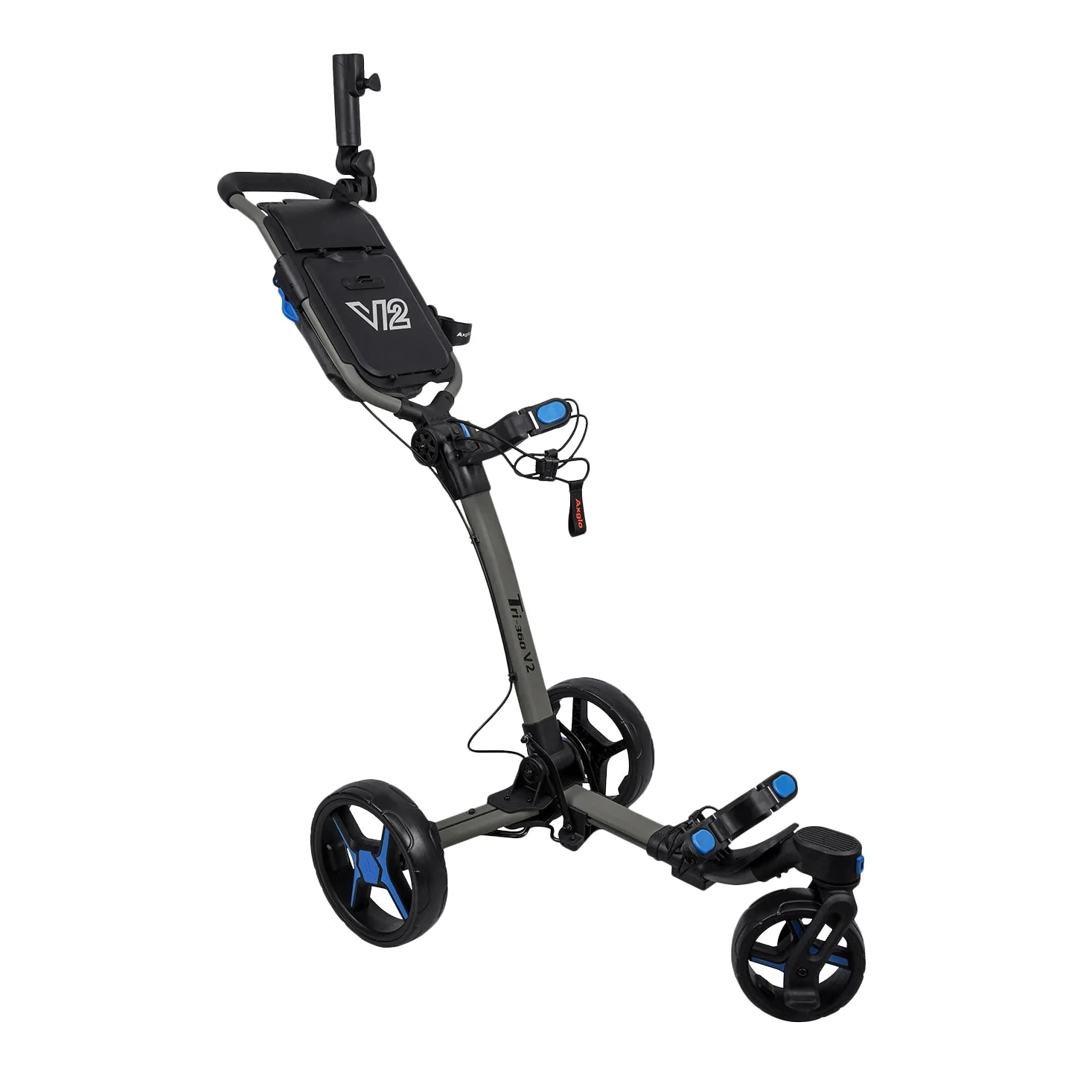 Axglo Tri-360 V2 Golf Trolley | Black/Blue 1 Axglo Tri-360 V2 Golf Trolley | Black/Blue