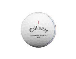 Callaway Chrome Soft X LS Triple Track Golf Balls | White -Cheap Golf Gear CSX LS Golf Ball 2021 Triple Track White Front View