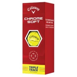 Callaway Chrome Soft Triple Track Golf Balls | Yellow 5 Callaway Chrome Soft Triple Track Golf Balls | Yellow -Cheap Golf Gear Callaway 2022 Chrome Soft Triple Track Golf Balls Yellow 4