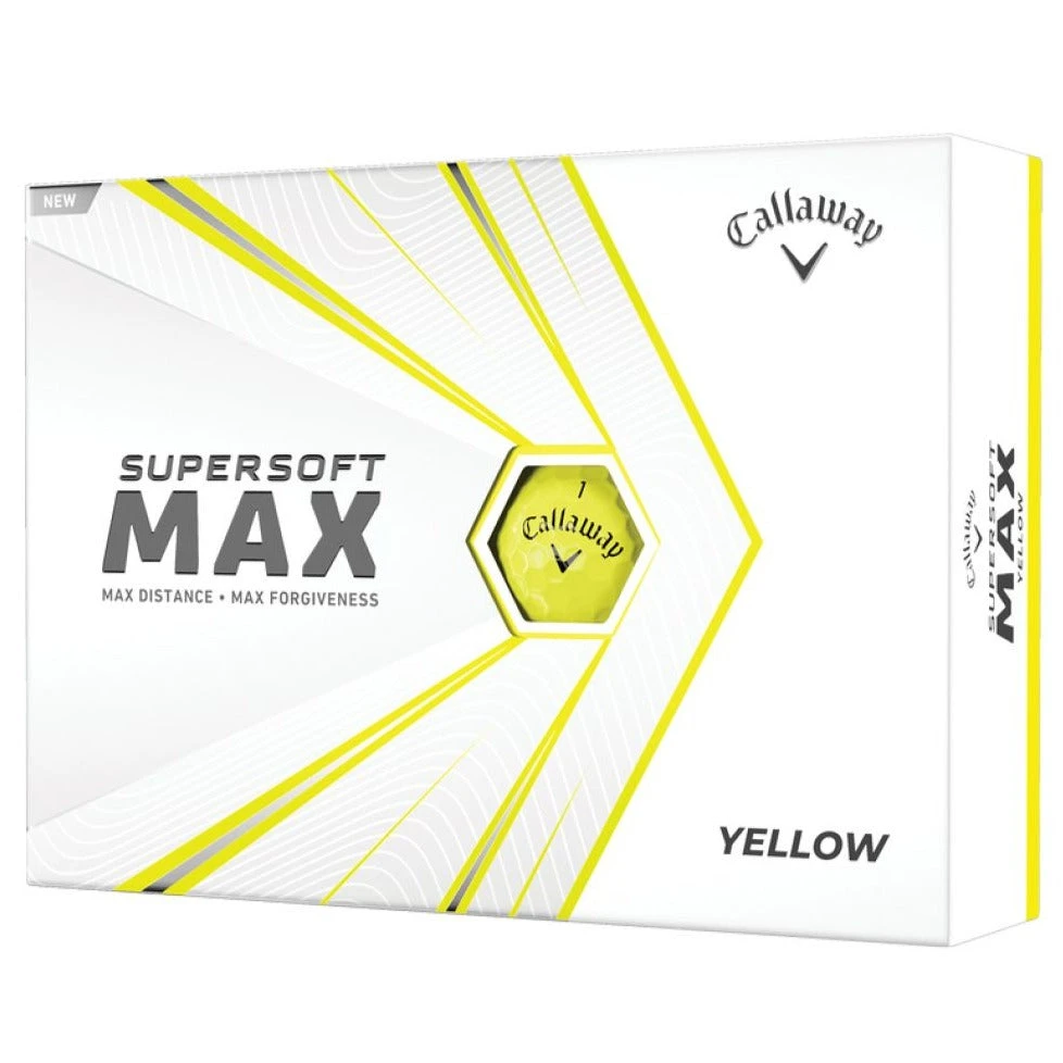 Callaway Supersoft Max Golf Balls | Yellow 1 Callaway Supersoft Max Golf Balls | Yellow
