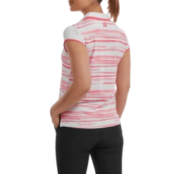 FootJoy Ladies Cap Sleeve Colour Block Lisle Golf Polo Shirt 88466 -Cheap Golf Gear FJ 88466 03