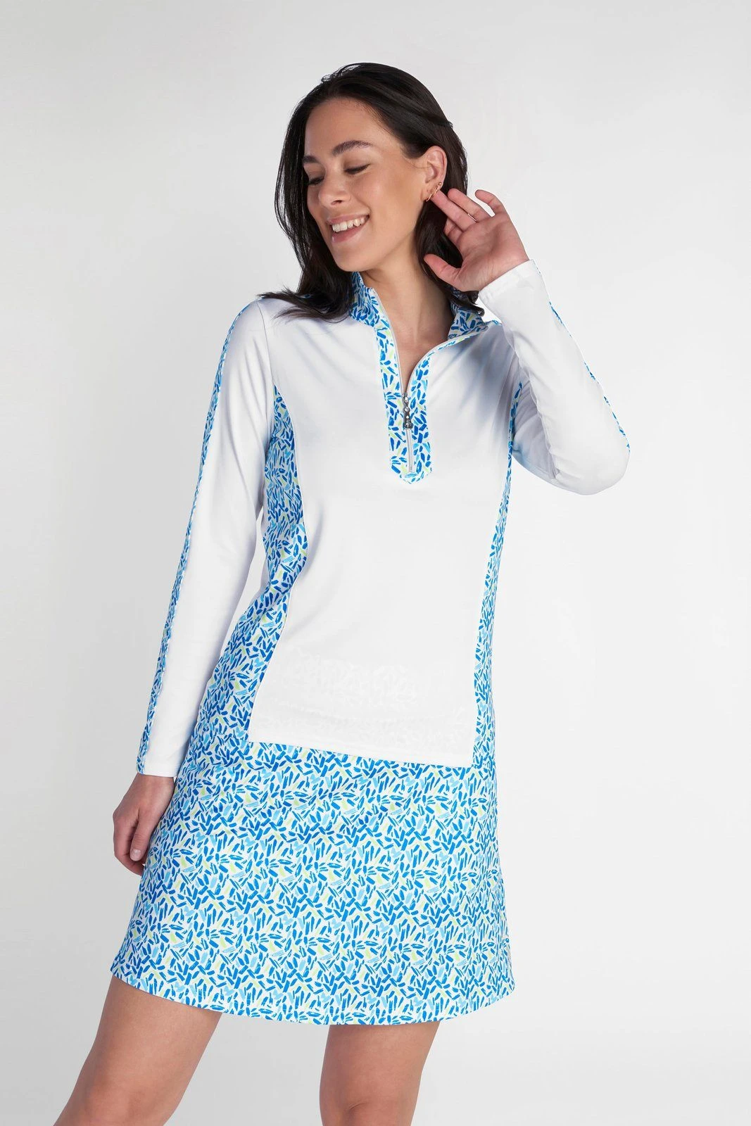 Green Lamb Ladies Kelsey Printed Flared Golf Skort SG22935 - Image 5