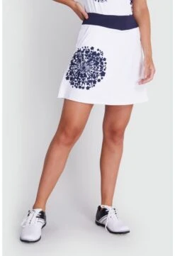 Green Lamb Molly Printed Flared Golf Skort SG21883 -Cheap Golf Gear Green Lamb Molly Printed Flared Skort SG21883 100