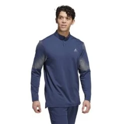 Adidas Statement COLD.RDY Long Sleeve Golf Polo Shirt HF6582 -Cheap Golf Gear HF6582 6 APPAREL OnModel WalkingView white