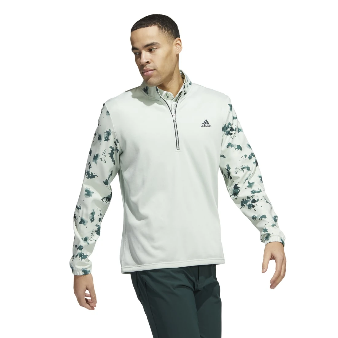 Adidas Splatter Print 1/4-Zip Golf Mid Layer HN7174 3 Adidas Splatter Print 1/4-Zip Golf Mid Layer HN7174 - Image 3
