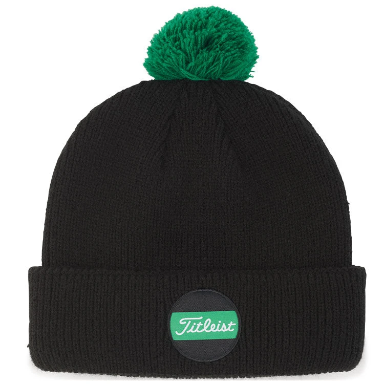 Titleist Boardwalk Pom Pom Shamrock Golf Beanie 1 Titleist Boardwalk Pom Pom Shamrock Golf Beanie