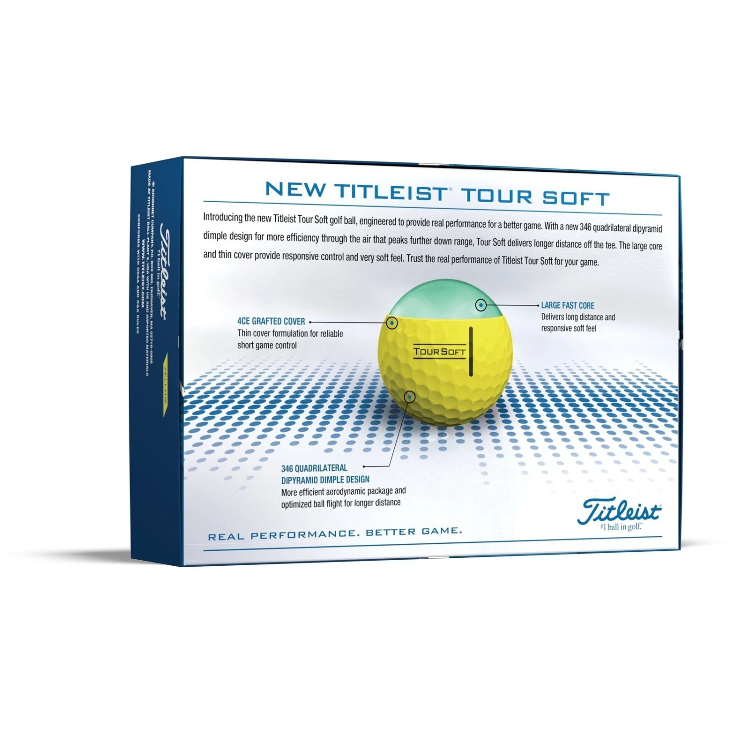 Titleist Tour Soft Golf Balls | Yellow 2 Titleist Tour Soft Golf Balls | Yellow - Image 2