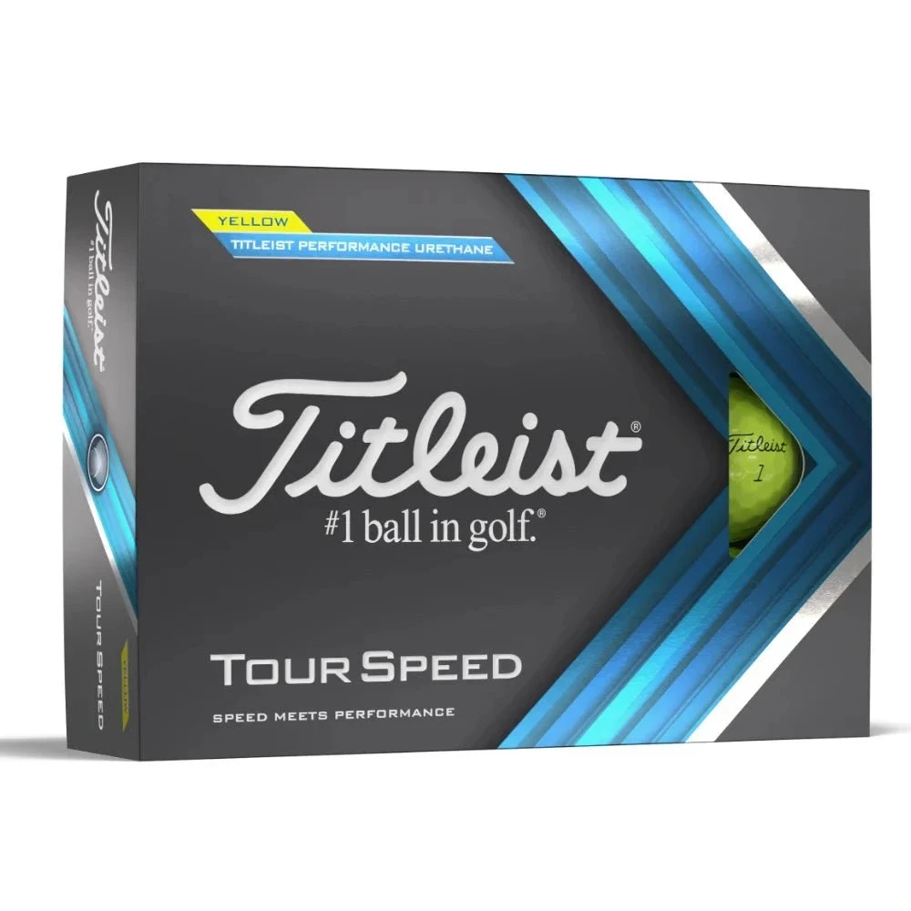 Titleist Tour Speed Golf Balls | Yellow 2 Titleist Tour Speed Golf Balls | Yellow - Image 2