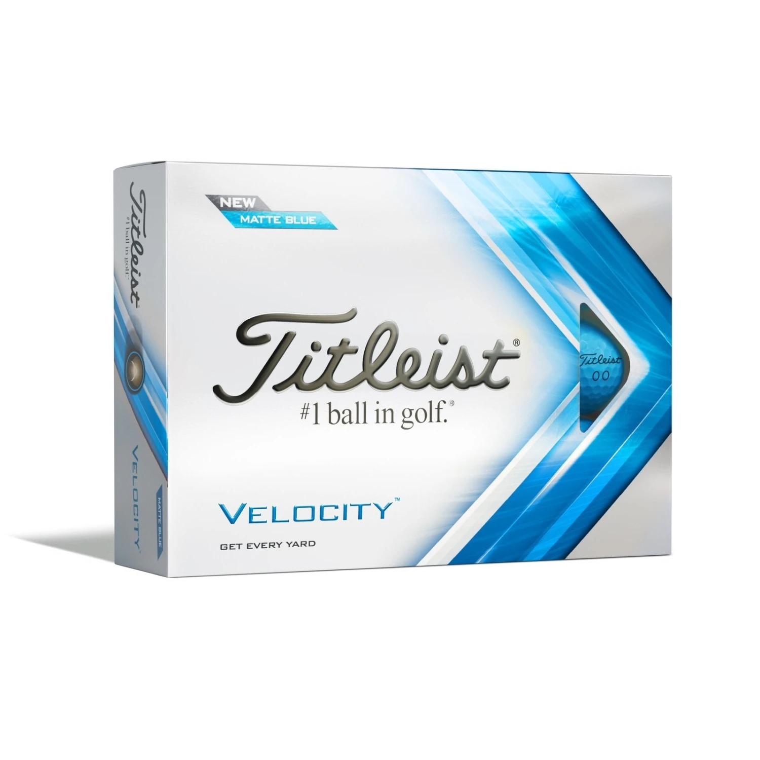 Titleist Velocity Golf Balls | Matte Blue 1 Titleist Velocity Golf Balls | Matte Blue