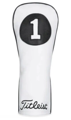 Titleist White & Black Leather Headcovers TA20TASCWB -Cheap Golf Gear Titleist White Black Leather Headcovers TA20TASCWB 97